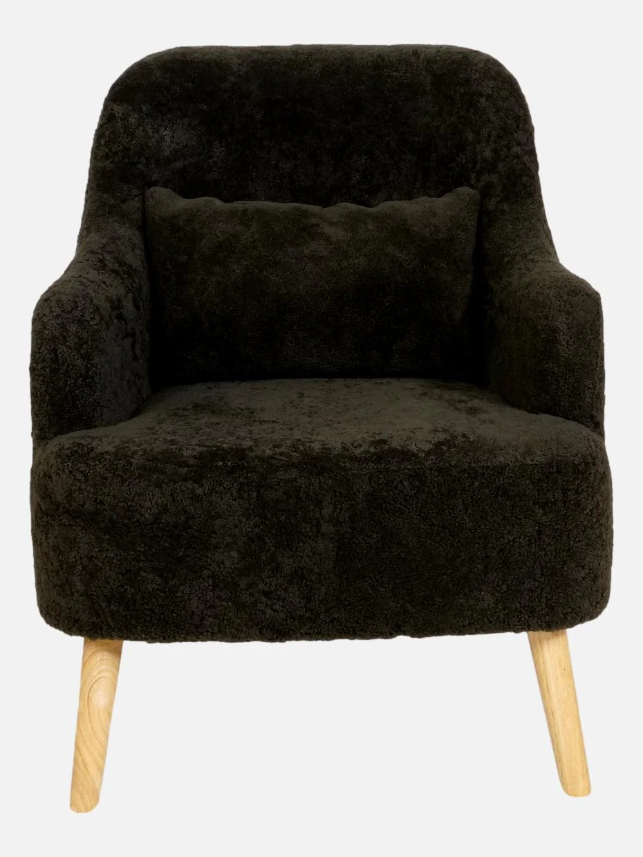 Lammepels stol/sofa - Levinsky no. 2 - Mørke grøn - Image 2