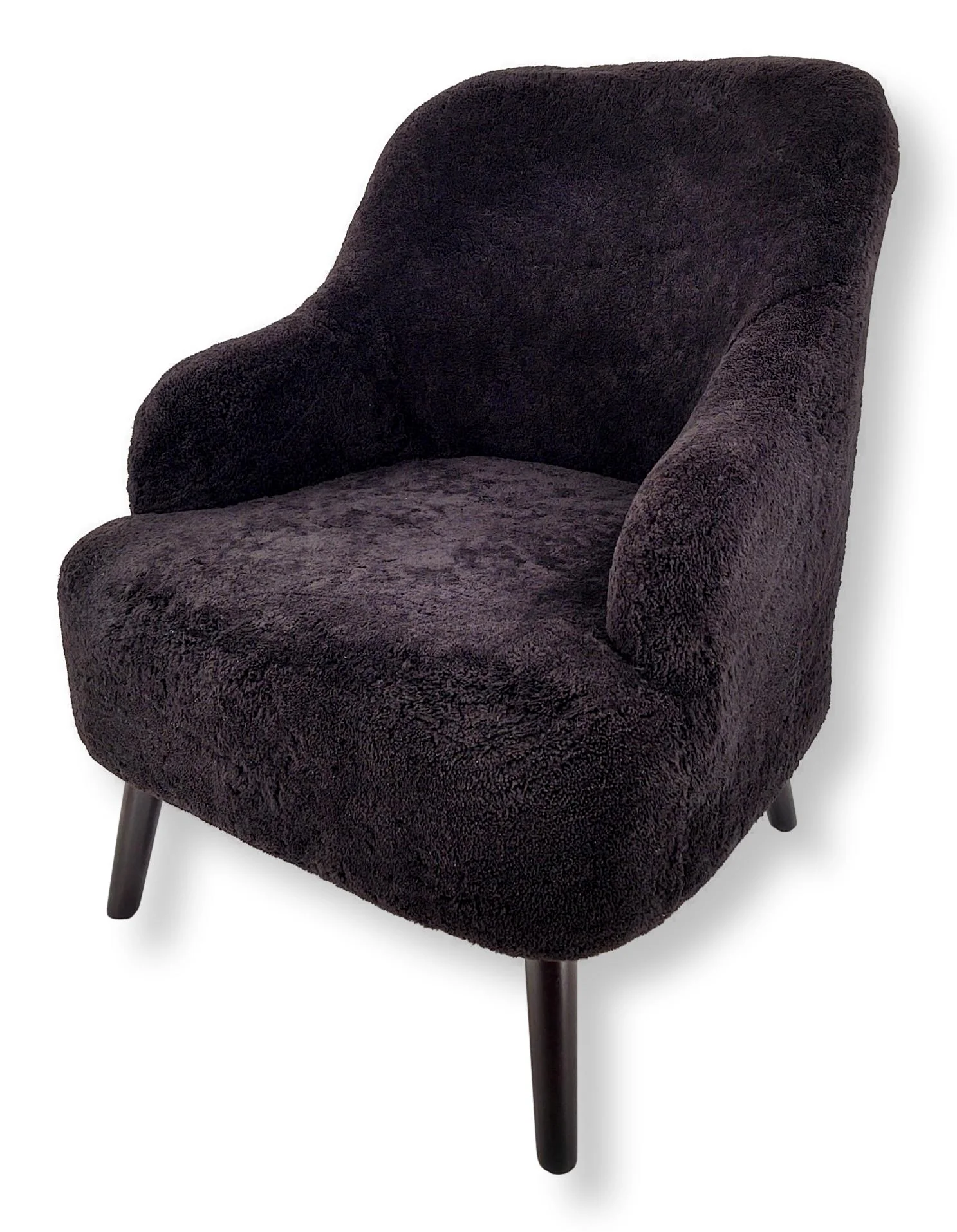 Lammeskindsstol - Levinsky chair no. 2 Australsk lammeskind - Mørke brun - Image 5