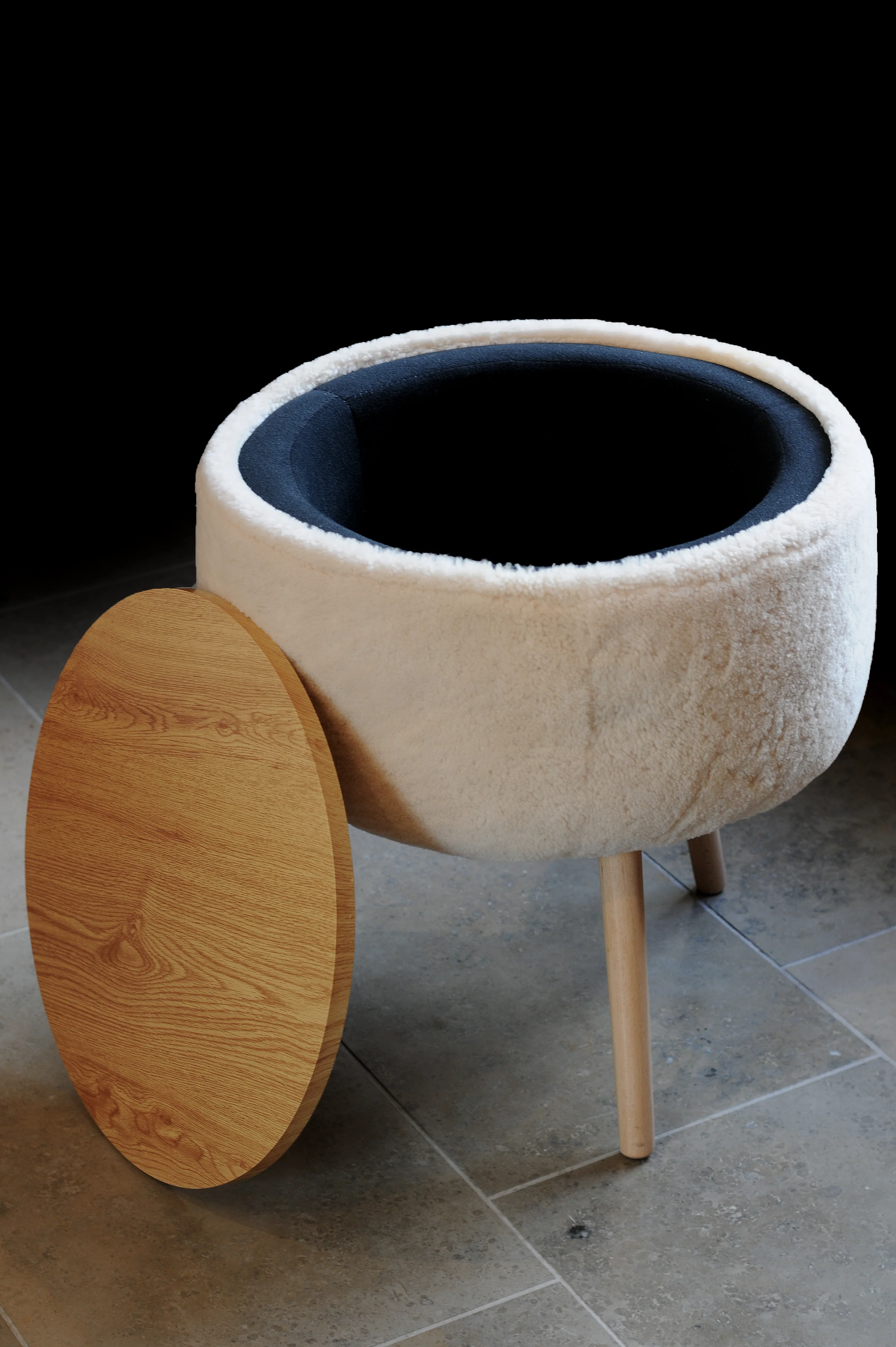 Levinsky lammeskindsbord - Australsk lam - Beige - Image 10