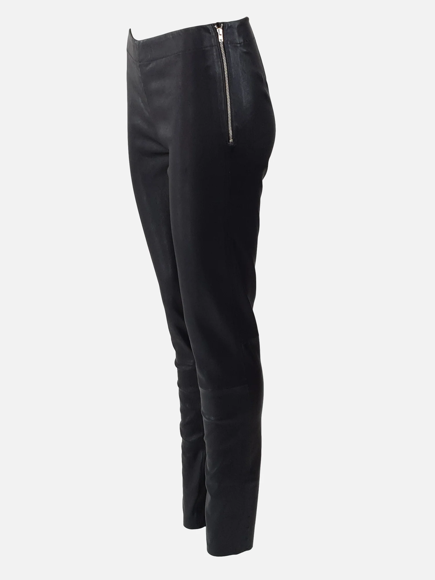 Luna trousers - Stretch læderbukser - Dame - Sort - Image 2