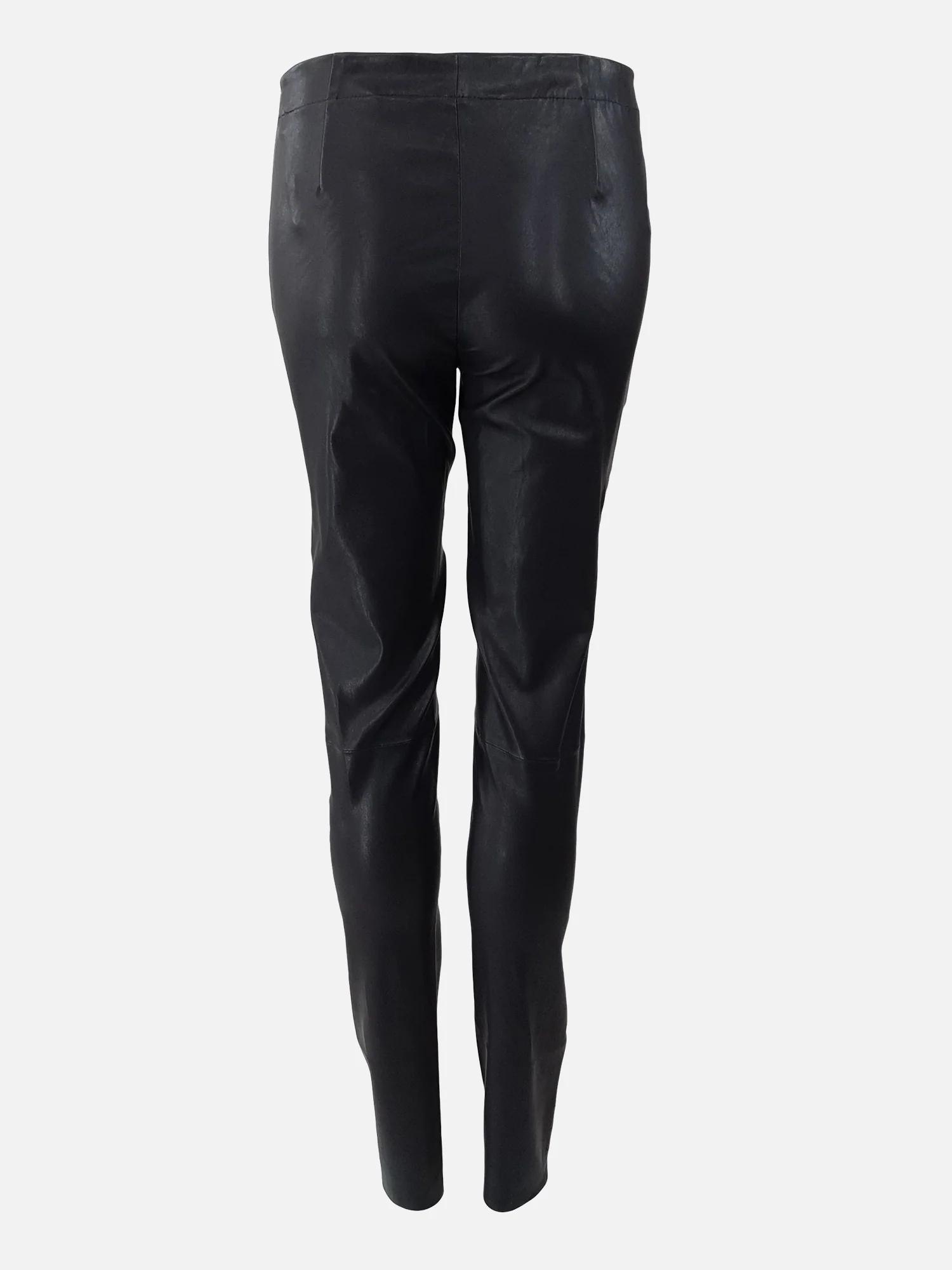 Luna trousers - Stretch læderbukser - Dame - Sort - Image 3