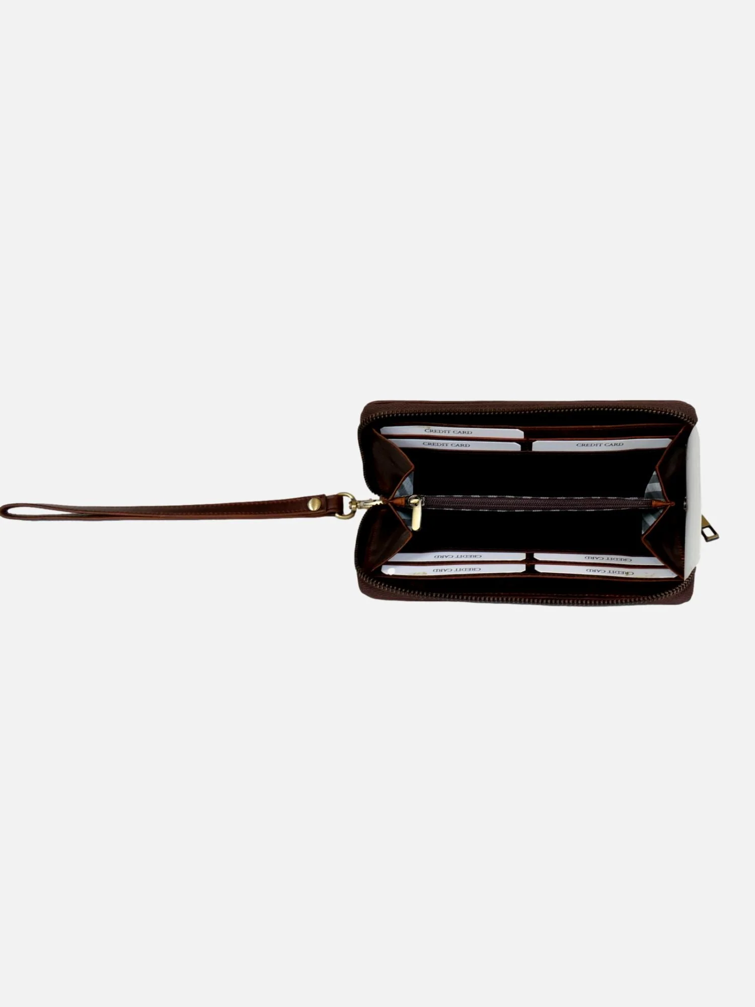 LV-201 - Læder clutch taske - Mørke brun - Image 2