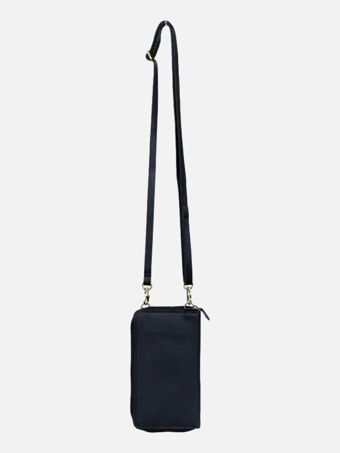 LV-412 - Læder clutch / Pung  / Taske - Sort - Image 3