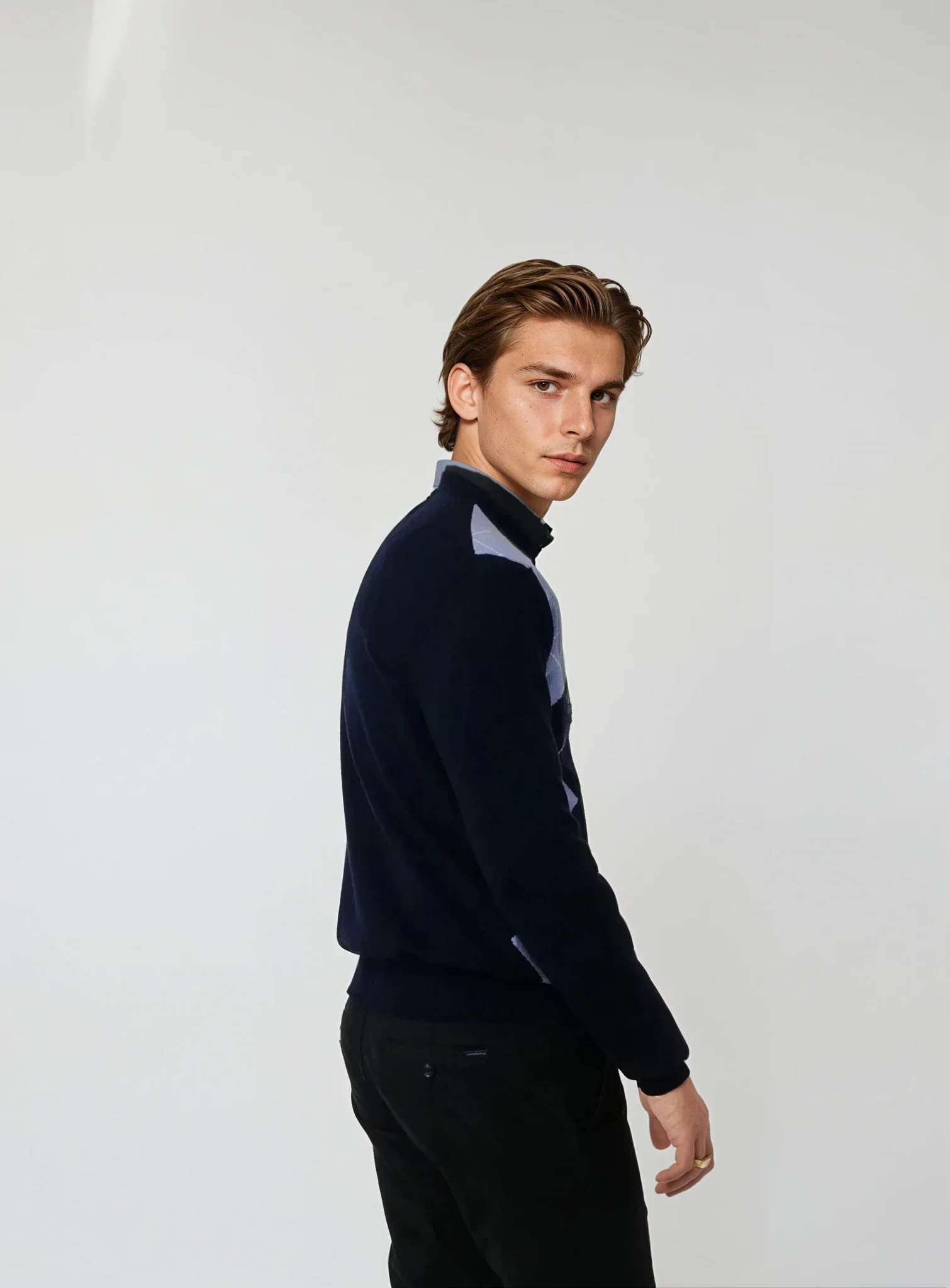 MK3 Herre - 100% Pure Cashmere - Herrer - Navy - Image 2