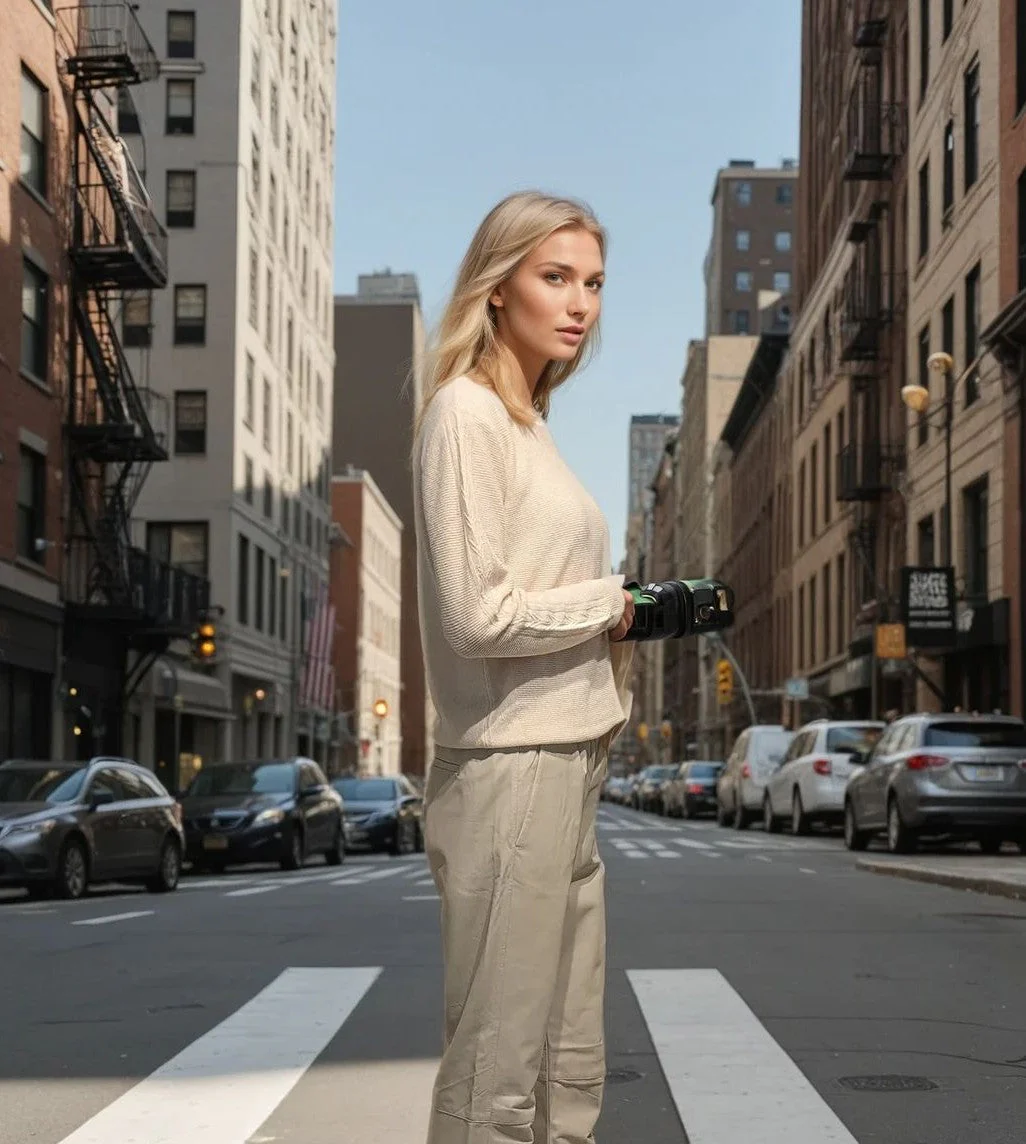 MKI Sweater - 100% Kashmir trøje - Lys beige - Image 8
