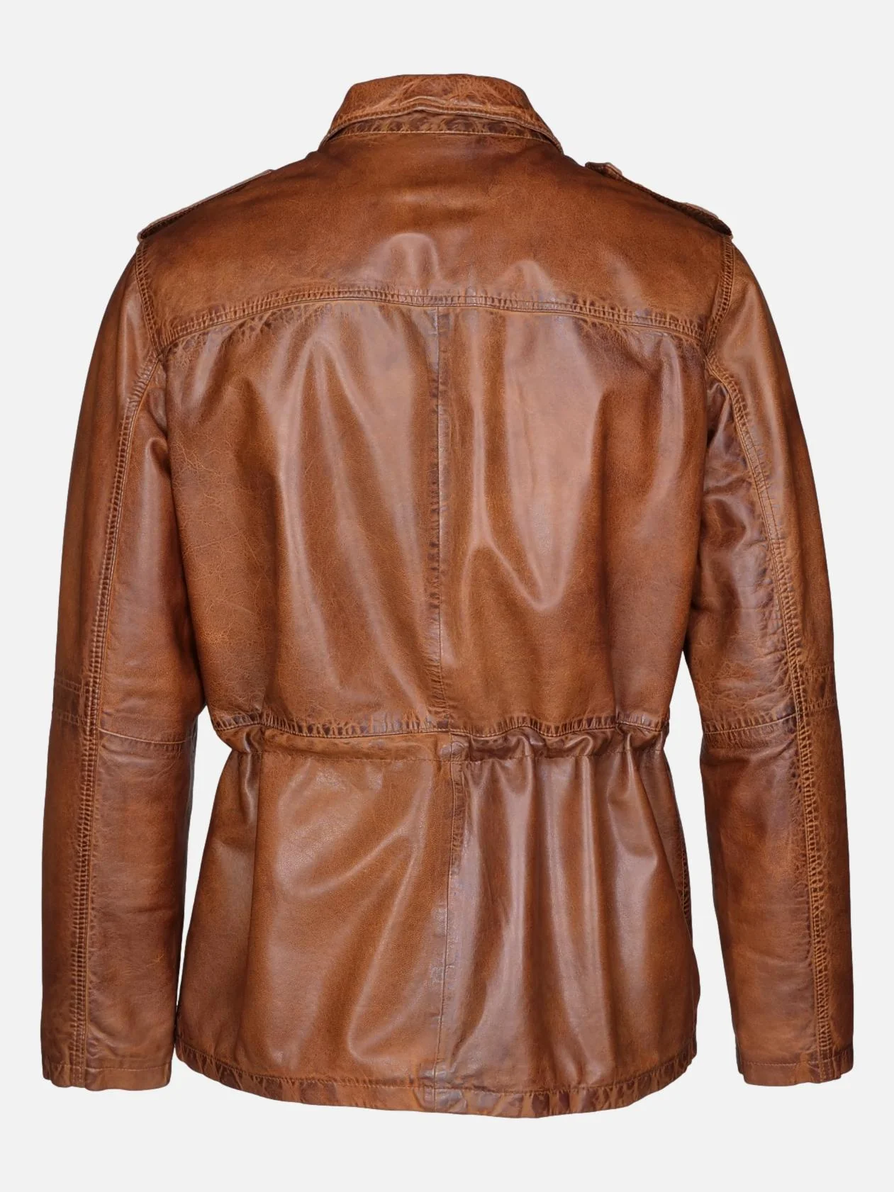 Owen, 77 cm. - Krave - Lamvasket læder - mand - cognac - Image 2
