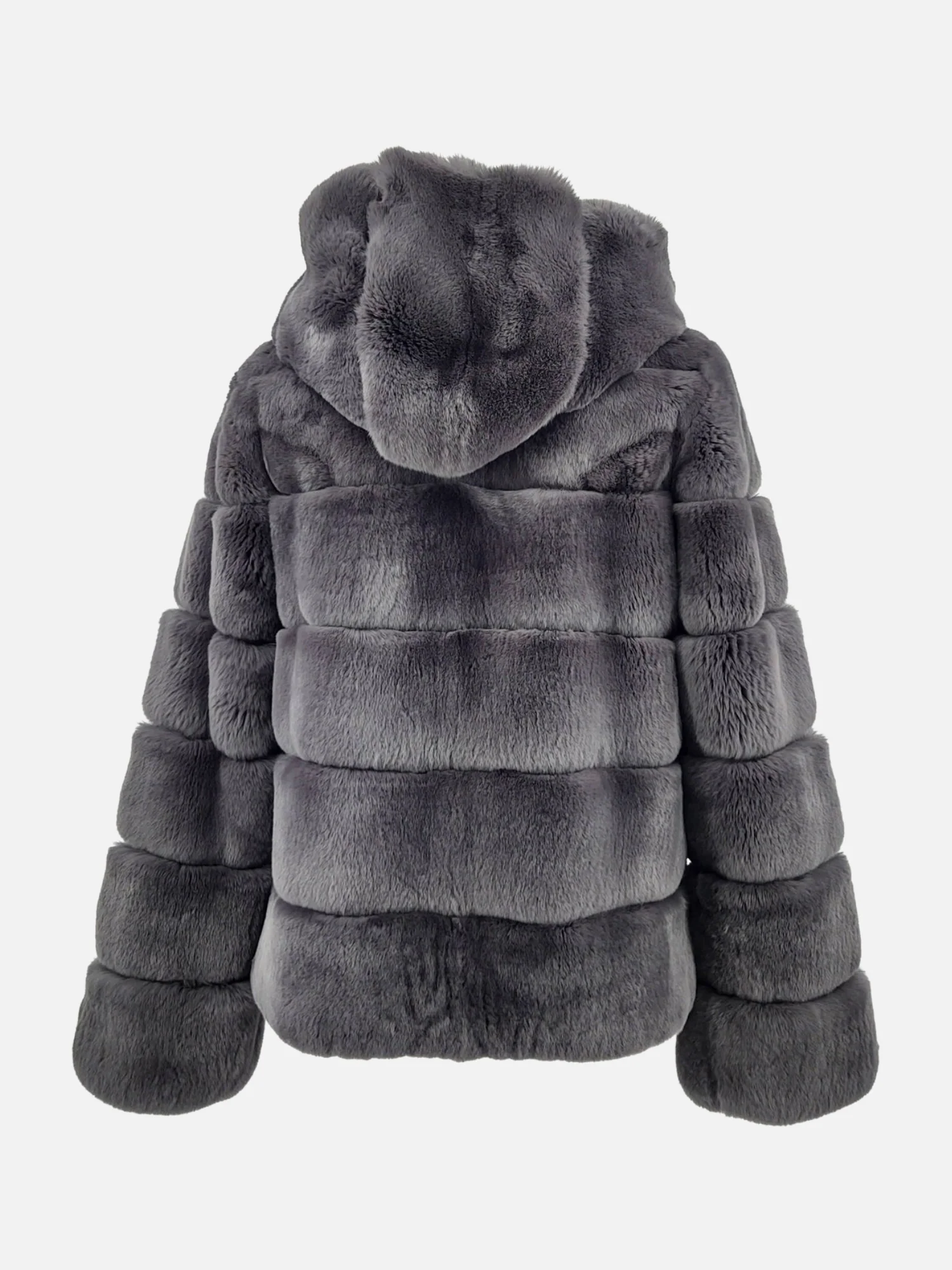 Petrovski, 60 cm. - Rex-kaninjakke - Damer - Mørkegrå - Image 4