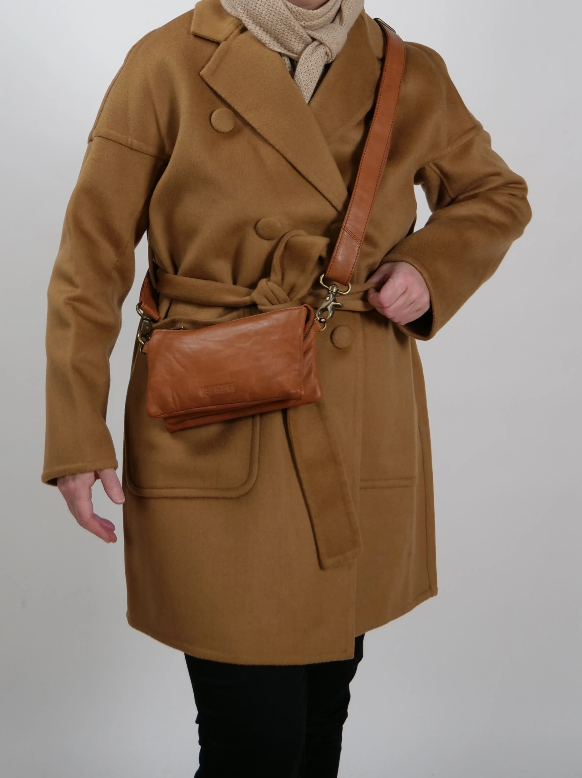 PF -01 taske - fårlæder - Accesories - cognac - Image 5