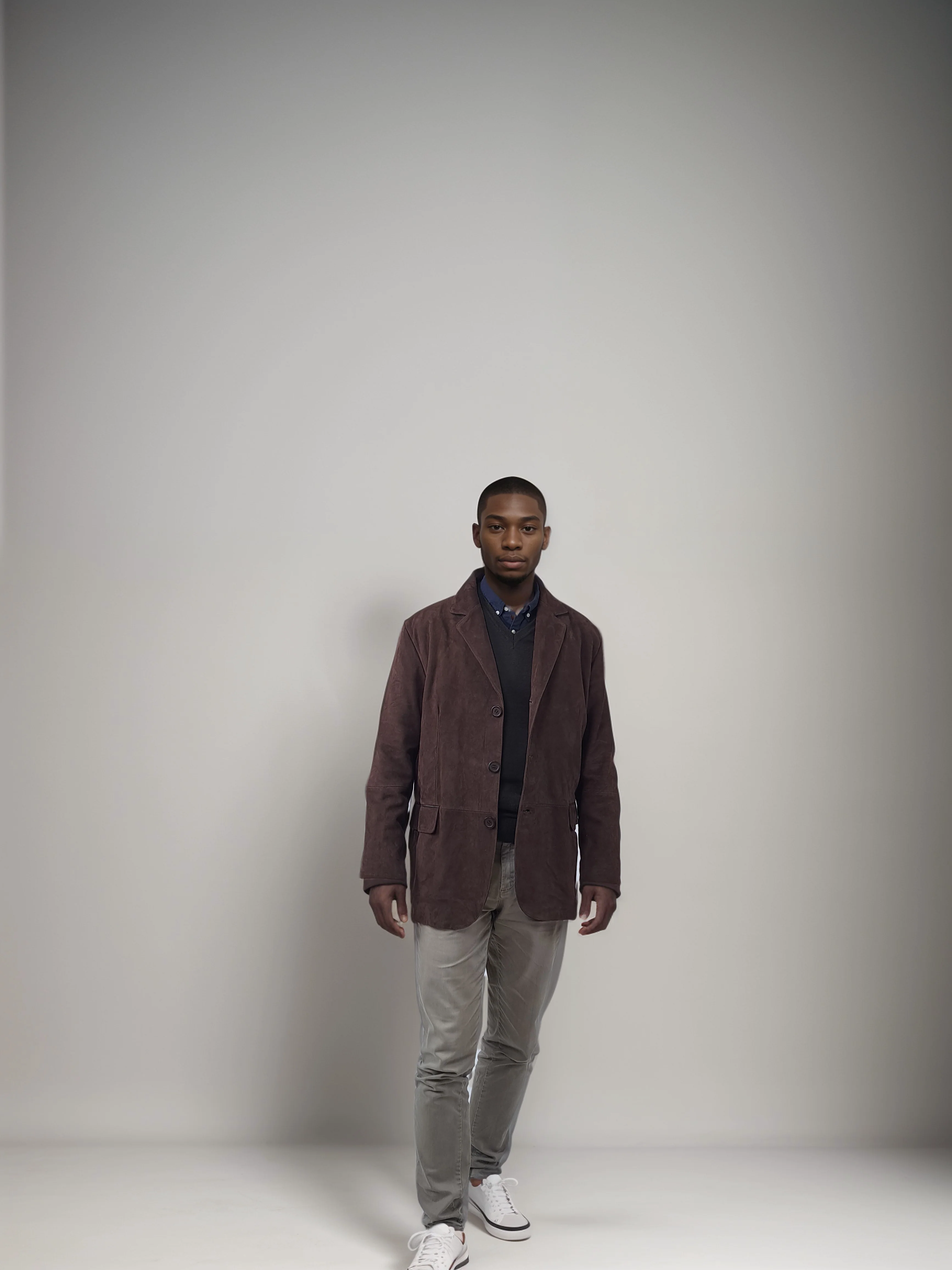 Rafel Blazer, 75 cm. - Gederuskind - Mand - Brun - Image 4