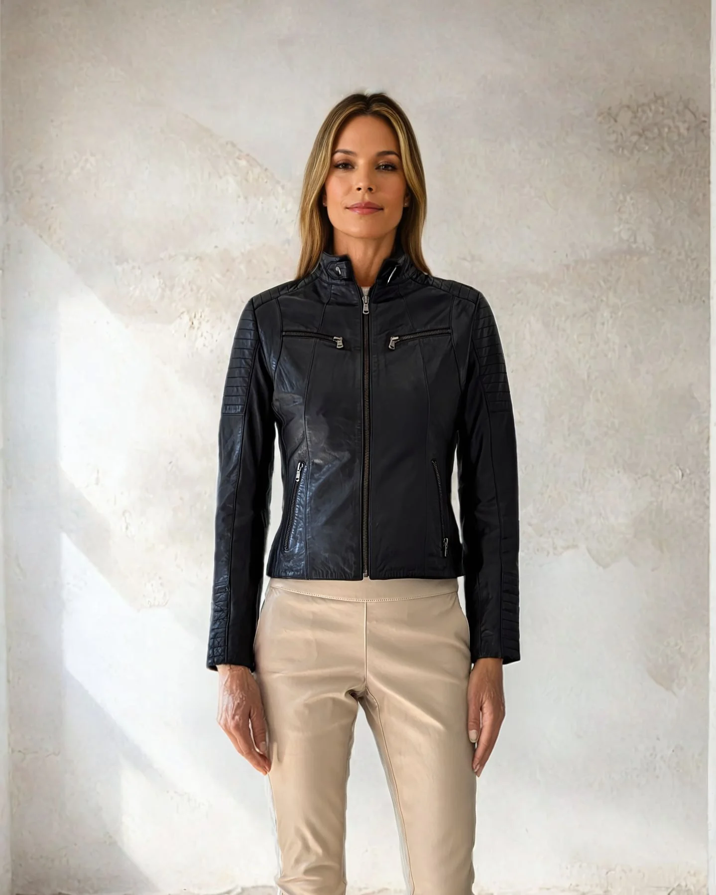 Scooty - Sort - Læderjakke - Dame - Lammeskind - Image 3