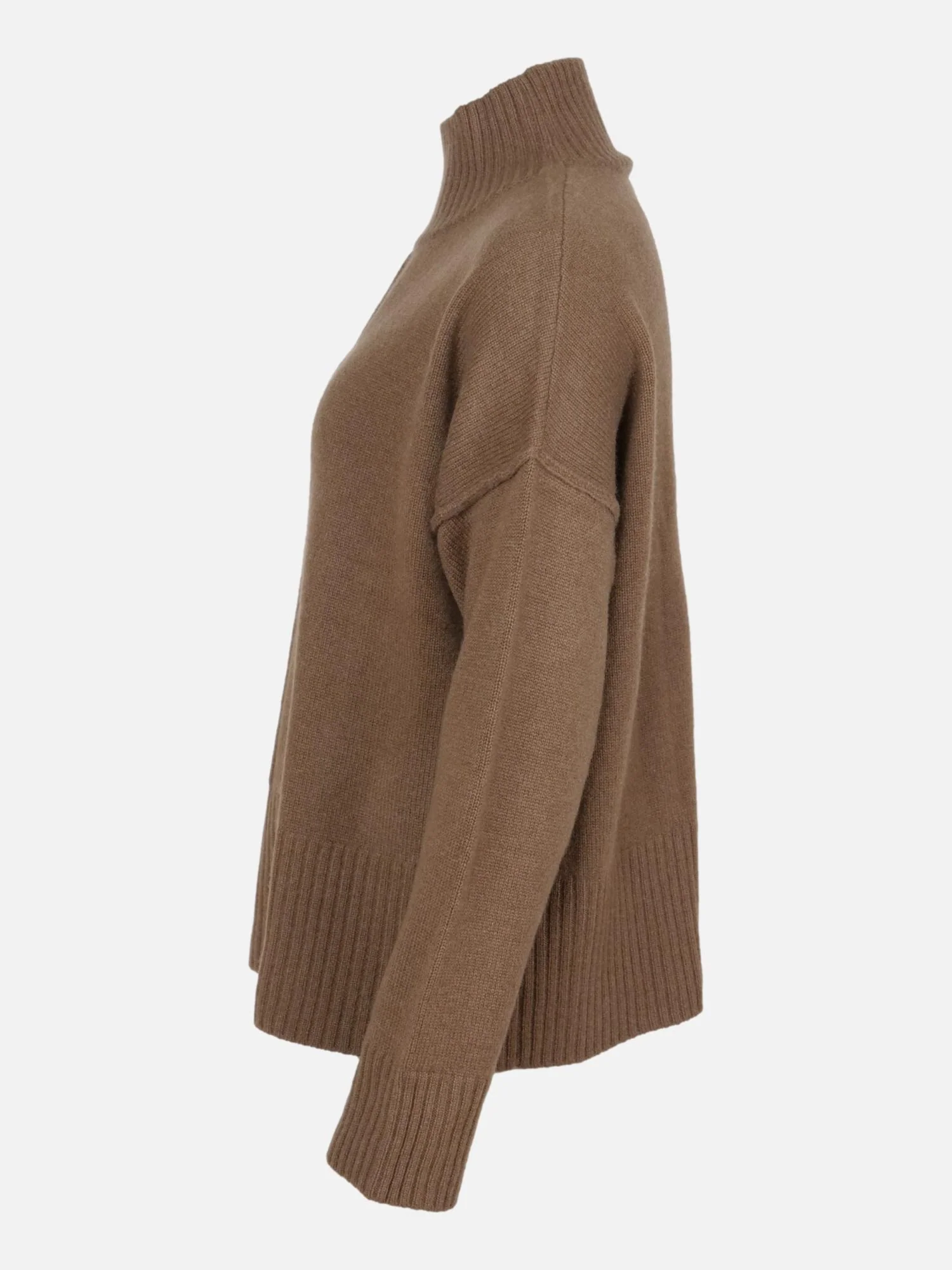 SY-23080 Sweater - 100% kashmir strik - Dame - Mørkebrun - Image 72