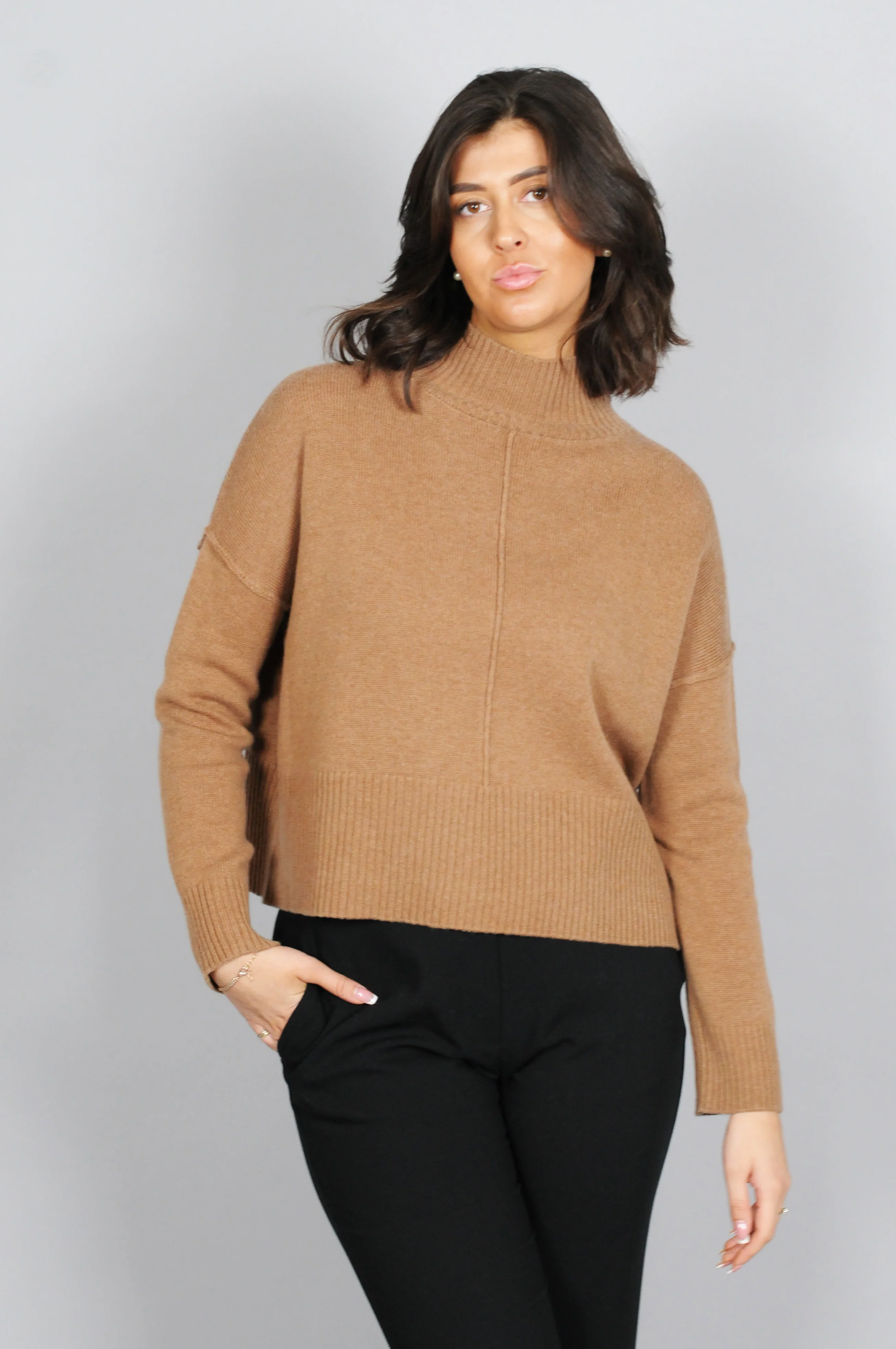 SY-23080 Sweater - 100% uldtrøje - Kvinde - Valnød - Image 5