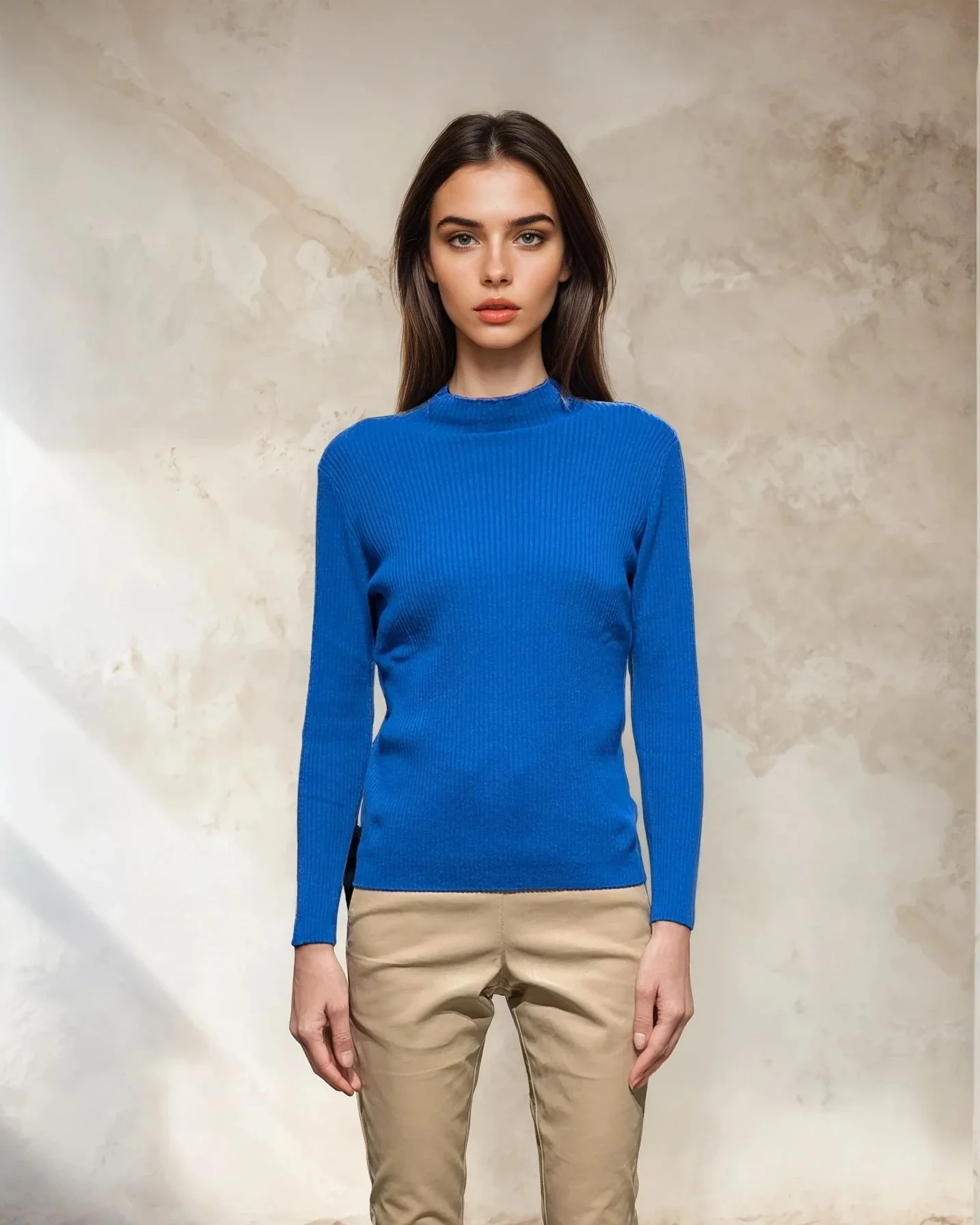 SY-25006 Sweater - 100% Pure Cashmere - Damer - Marineblå