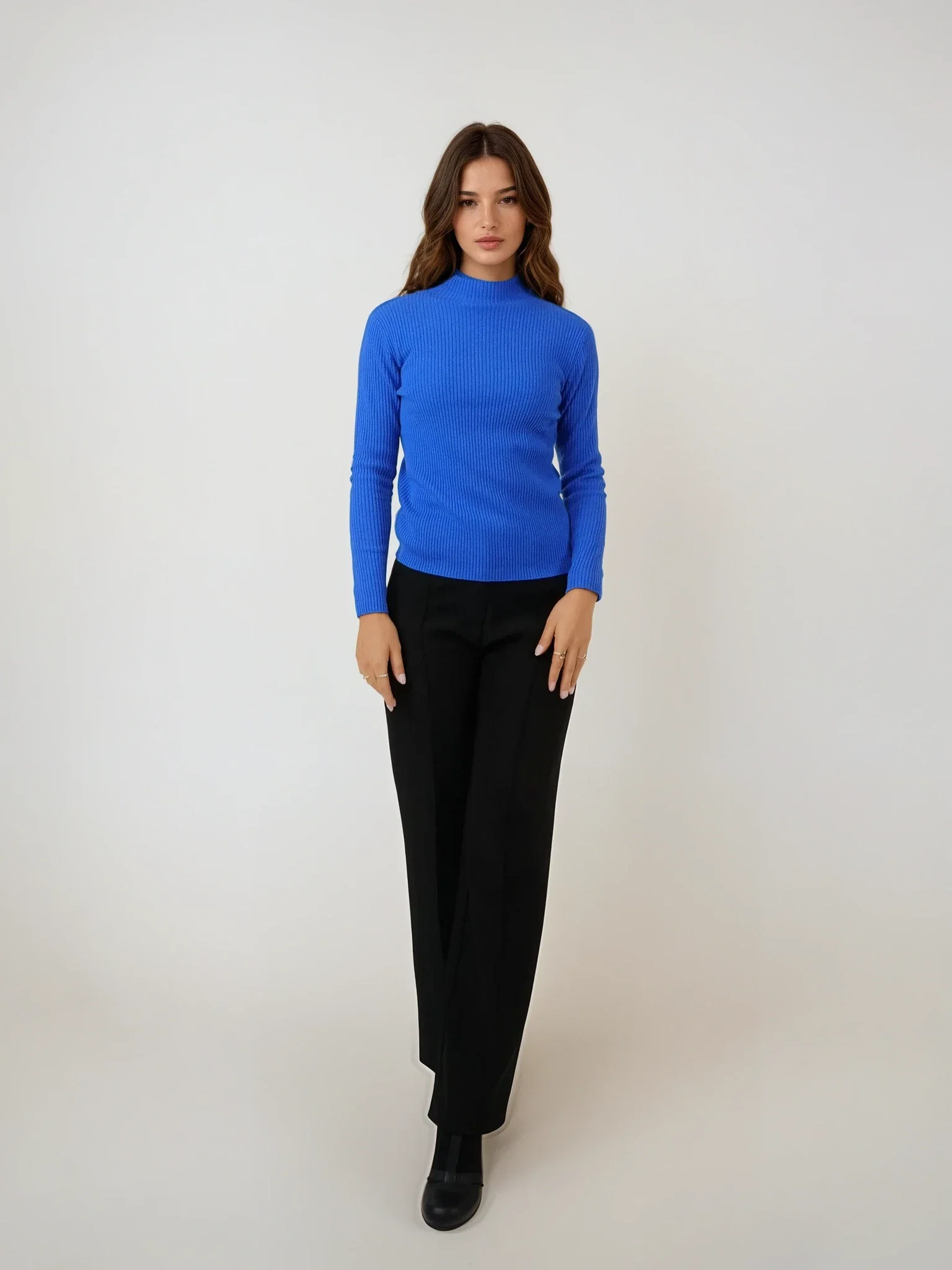 SY-25006 Sweater - 100% Pure Cashmere - Damer - Marineblå - Image 2