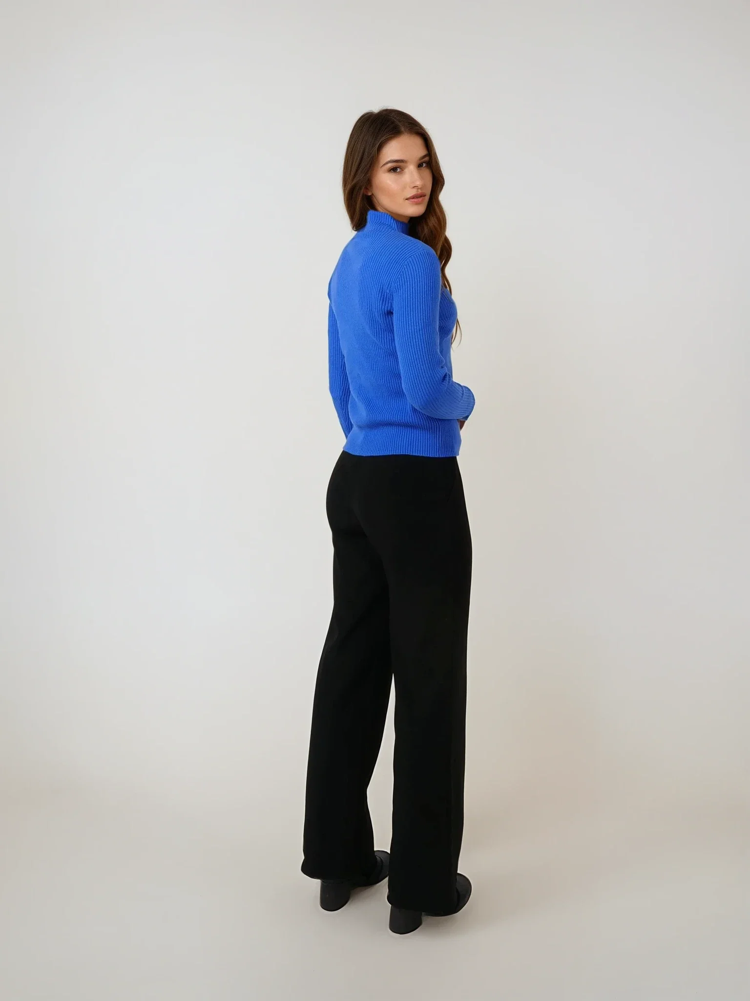 SY-25006 Sweater - 100% Pure Cashmere - Damer - Marineblå - Image 4