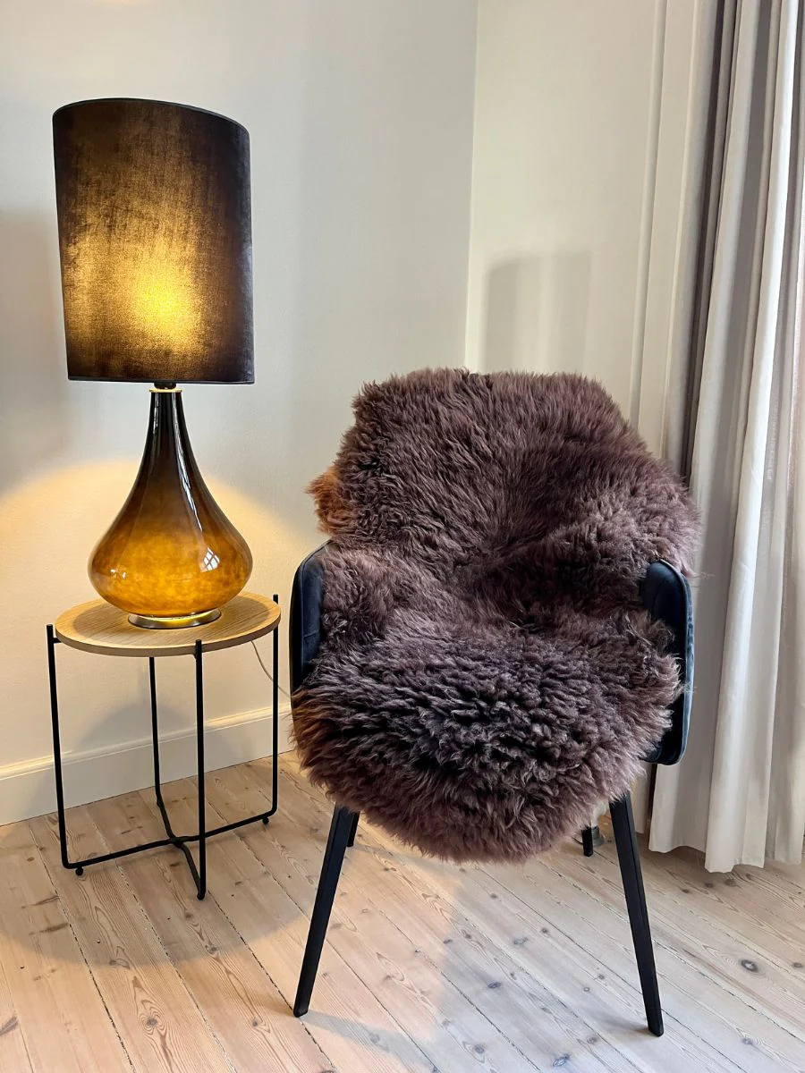 New Zeeland Lammeskind til stol 60*90 cm. - Brun
