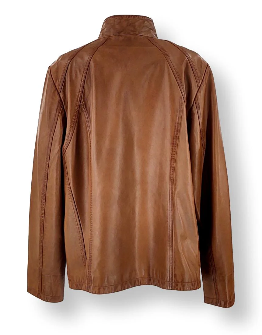 Violette XL - lam brutalt læder - kvinder - cognac - Image 2