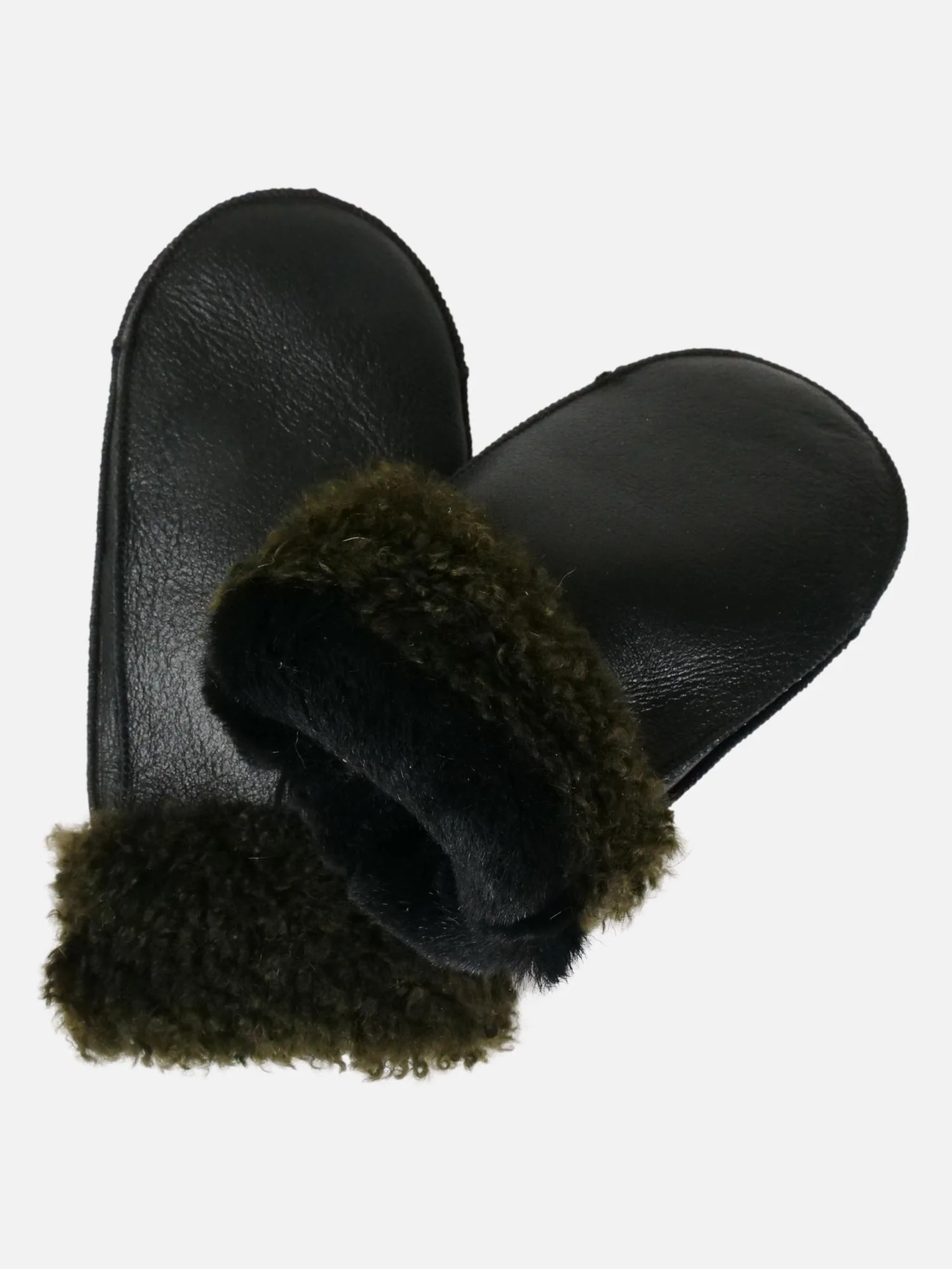 ZXM -114 -F Mittens - Hyggeligt manchet - Suede Lammet - Accesories - Sort - Image 2
